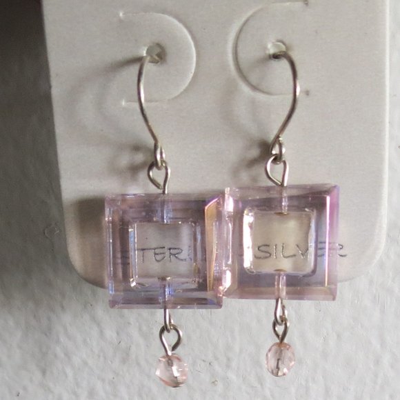 3 pr Sterling Sliver Dangle Earrings, NWT - Picture 6 of 7
